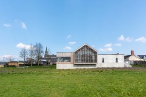 Restaurant scolaire La Grimandise à La Grigonnais © Photo : François Dantart ; maîtrise d'œuvre : Faber architectes